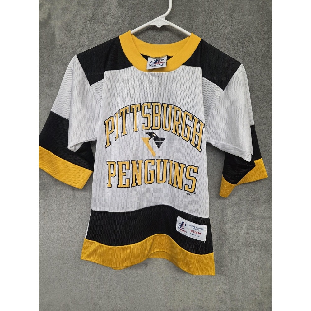 Logo Athletic Pittsburgh Penguins Jersey Youth Medium Vintage 90s NHL Hockey